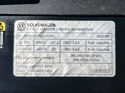 2020 Volkswagen Atlas 3.6L V6 SE w/Technology