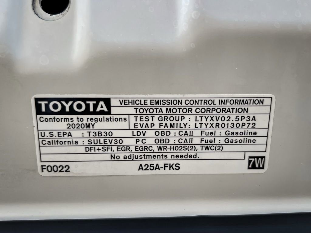 2020 Toyota Camry LE